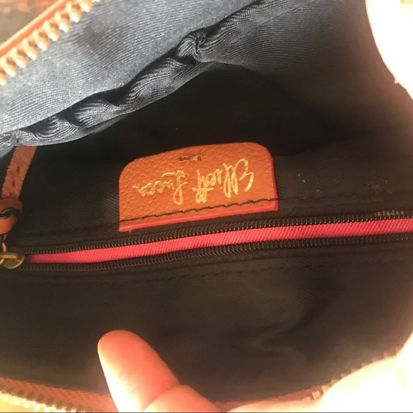 Elliot Lucca leather clutch. Like new. Beautiful neutral brown color. - Picture 5 of 8